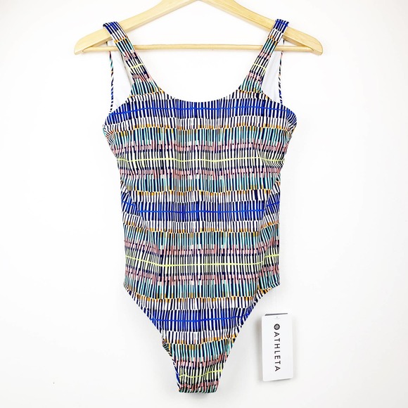 Athleta Prismatic Surge Short One-Piece Swimwear S - Picture 6 of 10